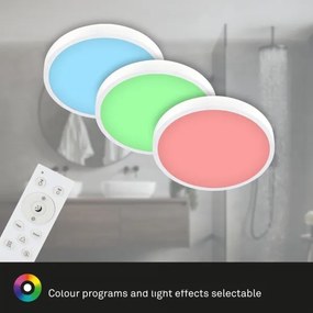 Briloner 3709-016 - Plafoniera dimmerabile RGBW LED/22W/230V bianco + +TC