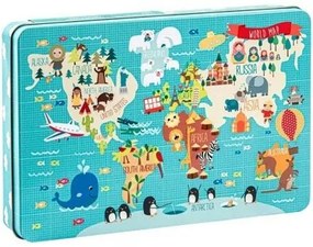 Puzzle per Bambini Apli Mapamundi 24 Pezzi 48 x 32 cm