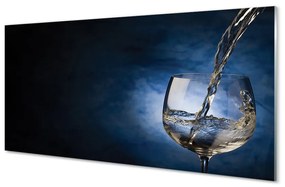 Quadro di vetro Bicchiere da vino bianco 100x50 cm