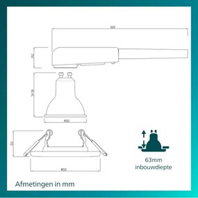Philips - Faretto da incasso PERIDOT 1xGU10/7W/230V bianco