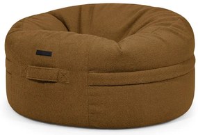 Puof a sacco marrone con rivestimento in bouclé Roll 105 – SLOWDOWN