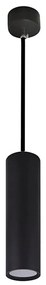 Lampadario a sospensione con filo KARADON 1xGU10/30W/230V 17 cm nero