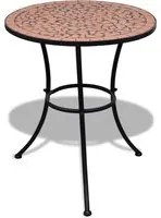 Tavolo da Bistrot Terracotta 60 cm a Mosaico cod mxl 34487