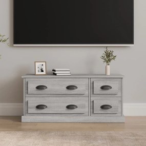 Mobile TV Grigio Sonoma 100x35,5x45 cm in Legno Multistrato