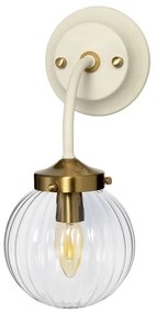 Elstead - Applique COSMOS 1xE14/60W/230V bianco/ottone