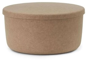 Normann Copenhagen - Hide Storage Pouf Large Sand Normann Copenhagen