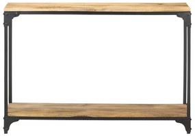 Tavolo Consolle 110x30x75 cm in Legno Massello di Mango