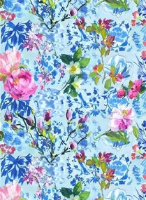 Designers Guild Carta da parati panoramica Majolica - Cornflower
