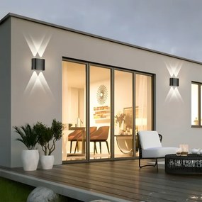 Brilagi - Applique da esterno LED FLAREBOX LED/4W/230V nera IP65