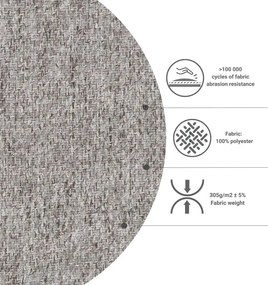 Divano letto angolare crema (variabile) Homely Tommy - Miuform