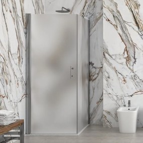 Box doccia 70x80 battente 80 fisso 70 vetro satinato altezza 200h | KS2800FAO - KAMALU