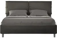 Letto imbottito Matrimoniale 160x190 cm Sleeper - Senza rete,Microfibra,Grigio