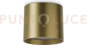 Spike tondo faretto led 3000k 10w  1100 lm ip20 ottone