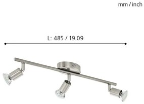 Eglo 92597 - Luce Spot a LED BUZZ 3xGU10-LED/2,8W/230V