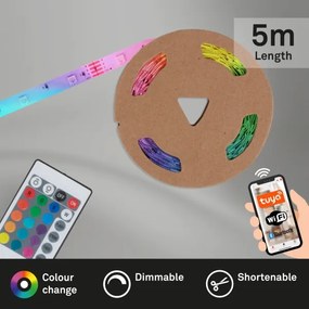 Brilo - Striscia LED RGBW dimmerabile 6,5m LED/15W/230V Wi-Fi Tuya + +TC
