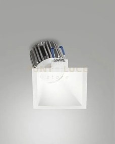 Toodle faretto incasso quadrato asimmetrico 2700k 1220lm 11w bianco