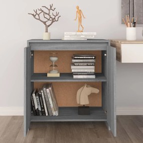 Credenza grigio sonoma 70x41x75 cm in legno multistrato