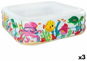 Piscina Gonfiabile per Bambini Intex Acquario 340 L 159 x 50 x 159 cm (3 Unità)