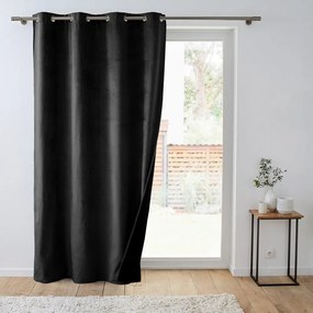 Tenda termoisolante nera in velluto 140x260 cm Polarchic – douceur d'intérieur