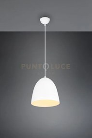 Tilda sospensione metallo cupola bianca d.25cm 1 luce attacco e27