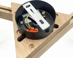 Plafoniera ANTONIO 3xG9/5W/230V rovere/bianco