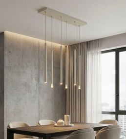 Lampadario a Sospensione in Acciaio SELTER 6 Mokka 6xG9