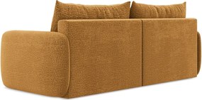 Divano arancione allungabile/con contenitore 238 cm Kalena – Makamii