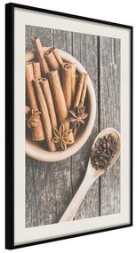 Poster  Kitchen Essentials  Cornice Quadri Cornice nera con pass-partout, Larghezza x Altezza Home decor 20x30