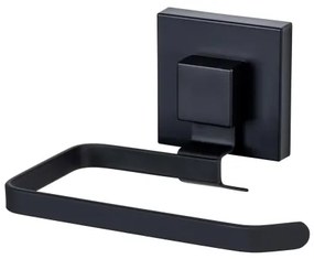 WENKO 71447800 - Porta rotolo per carta igienica VACUUM-LOC QUADRO ED 14x11 cm nero