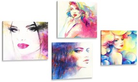 Set di quadri – Eleganza femminile a colori
