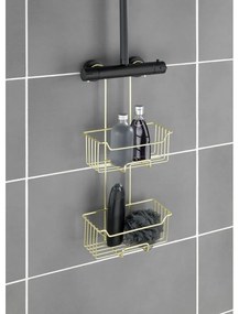 Mensola da bagno sospesa in acciaio inox color oro Milo - Wenko