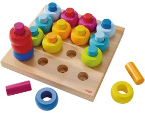 Gioco per infilare - anelli colorati