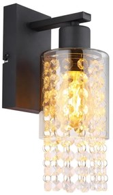 Globo 15799W - Applique BACKEY 1xE27/40W/230V nero