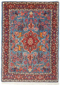 Bidjar Tappeto 100x70 Blu (Iran) Annodato A Mano