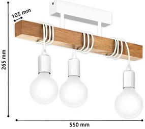 Eglo 33166 - Lampadario fisso TOWNSHEND 3xE27/60W/230V