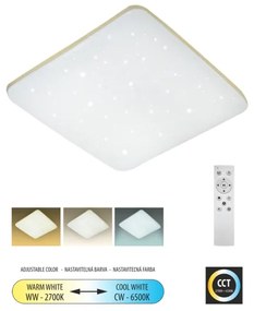 Plafoniera LED dimmerabile MANA LED/36W/230V 2700-6500K + telecomando