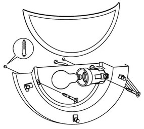 EGLO 83163 - Applique PLANET1 1xE27/60W