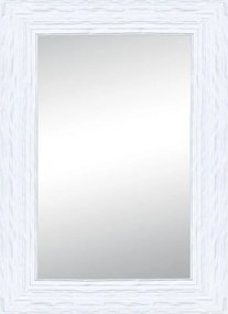 Specchio rettangolare in legno bianco 98 x 138 cm