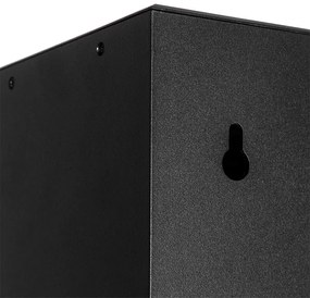 Applique per esterni nera dimmerabile con sensore solare - Charlotte