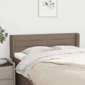 Testiera Ad Orecchio Tortora 147x16x78/88 Cm İn Tessuto /