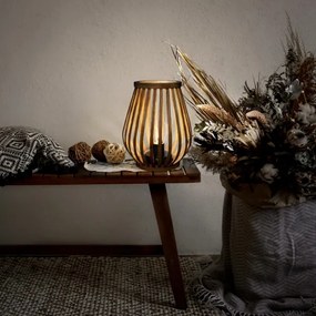 Solight WO3106 - LED Lampada da tavolo decorativa LED/2xAA bambù