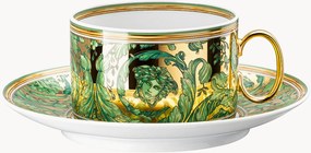 Tazza da tè in porcellana con piattino Medusa Garland