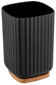 Tazza nera per spazzolini da denti Rotello - Wenko