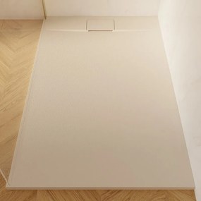 Piatto doccia SENSEA in composito minerale di resina gelificata Neo beige L 90 x L 140 x H 3 cm opaco