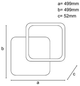 Plafoniera LED dimmerabile LED/60W/230V 3000-6500K + telecomando