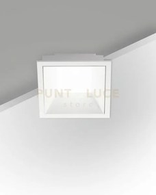 Kris faretto incasso quadrato bianco 3000k 930lm 8w dimmerabile