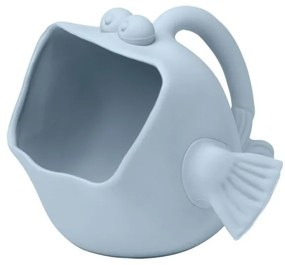 Scrunch secchiello e brocca 2 in 1 in silicone a forma di pesce, Duck Egg Blue