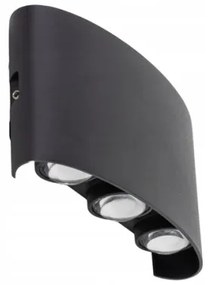 Applique a LED da esterno ARROW 6xLED/1W/230V IP54 nero