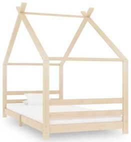 Giroletto per Bambini in Legno Massello di Pino 90x200 cm