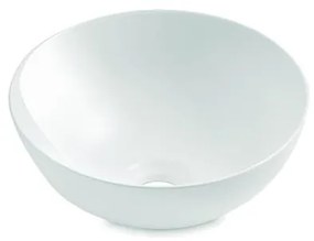 Bathco 4914 - Lavabo da appoggio DAKAR Ø 30 cm in porcellana, bianco